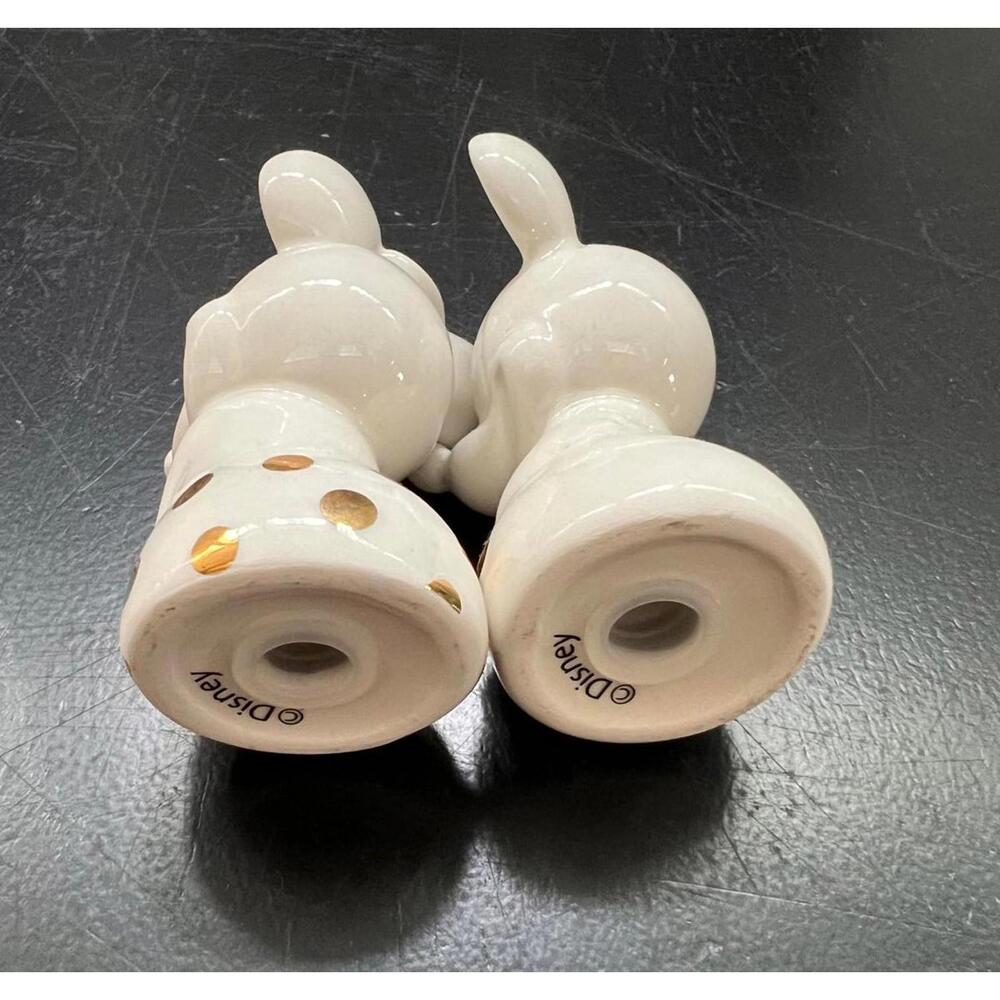 Hallmark Disney Cream & Gold Salt & Pepper Shakers 3" - Picture 3 of 4
